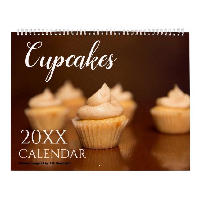 Cupcake Themed 2027 Wall Calendar Gift (Cover)