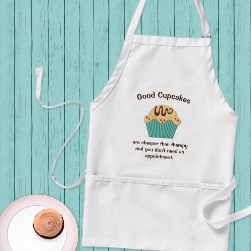 Cupcake Therapy Adult Apron