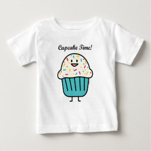Cupcake Time with sprinkles sweet dessert fondant Baby T-Shirt