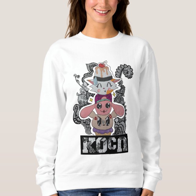 cupcake totem pole sweater (Front)