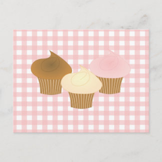 Cupcake Trio Postcard