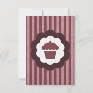 cupcake vintage invitation