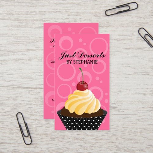 Cupcake Bakery Business Cards
