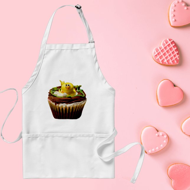 Cupcake with Duck Decoration Adult Apron (Cupcake with Duck Decoration Adult Apron)