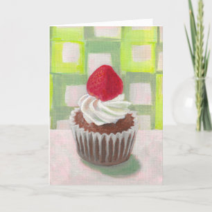 Cupcake with Strawberry Card