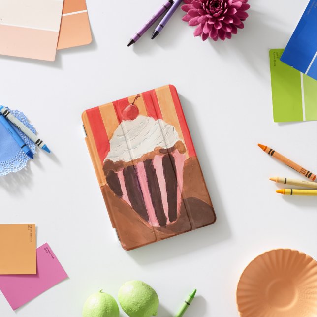 Cupcake with Vanilla Frosting iPad Mini Cover (In Situ)