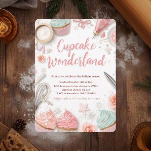 Cupcake Wonderland Pastel Invitation