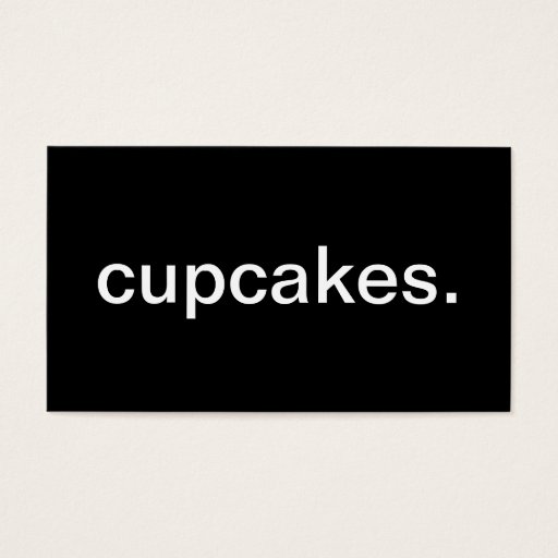 Customizable Cupcakes Business Card