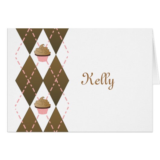 Cupcakes and Argyle Cards (Front Horizontal)