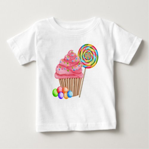 Cupcakes and Candy Birthday T Shirt