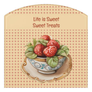 CupCakes and dots Door Sign