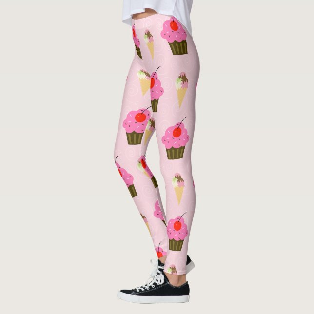 Cupcakes and Ice Cream Leggings (Left)