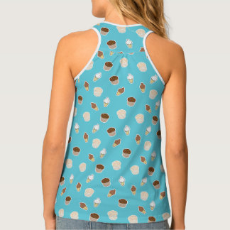 Cupcakes and ice cream sweet cute design tank top