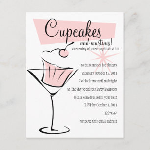 Cupcakes and Martinis! Invitation