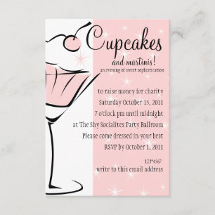 Cupcakes and Martinis Invitation