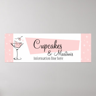 Cupcakes and Martinis! Poster