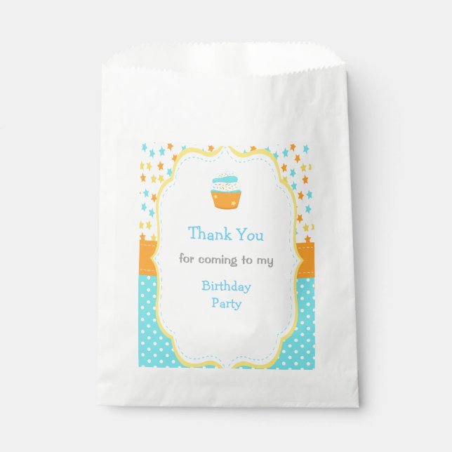 Cupcakes and Sprinkles Favor Bag (Front)