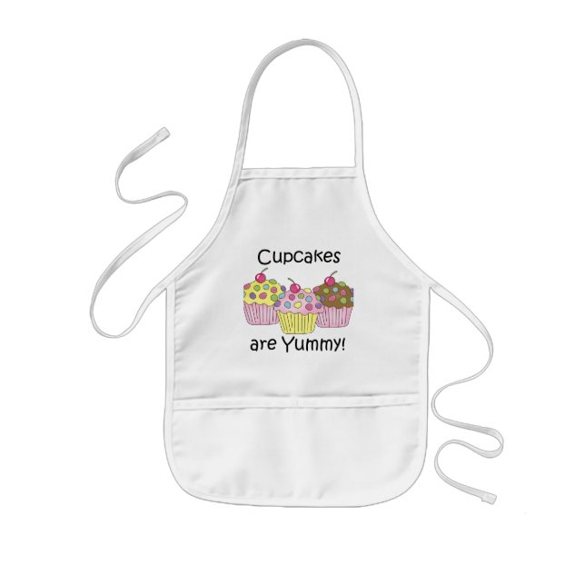 Cupcakes Are Yummy T-shirts and Gifts Kids' Apron (Front)