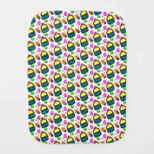Cupcakes Baby Burp Cloth