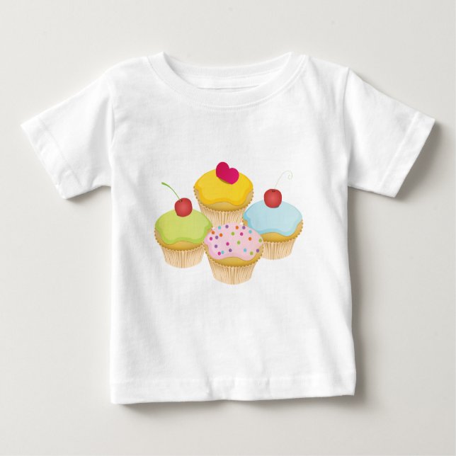 Cupcakes Baby T-Shirt (Front)