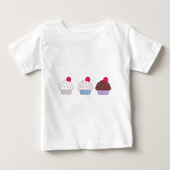 Cupcakes Baby T-Shirt (Front)