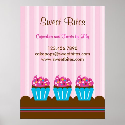 Cupcakes Bakery Poster