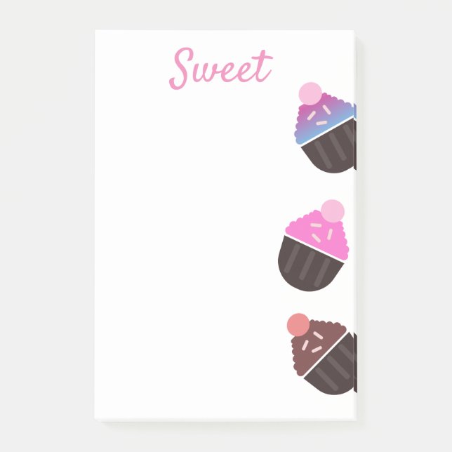 Cupcakes Bakery Sweet Frosting Notes (Front)