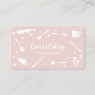 Cupcakes Baking Tools Utensils Whisk Pastry Business Card