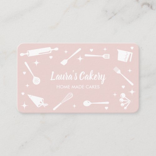 Cupcakes Baking Tools Utensils Whisk Pastry  Business Card