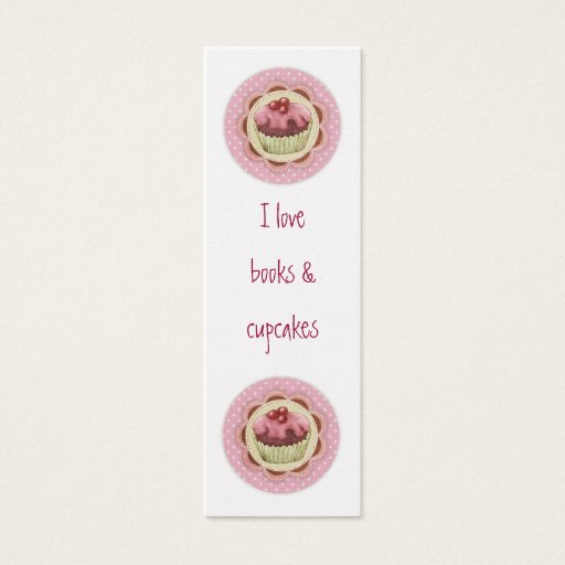 Customizable Cupcakes Bookmark Business Card Templates