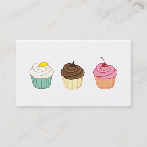 Customizable Cupcakes! Business Cards