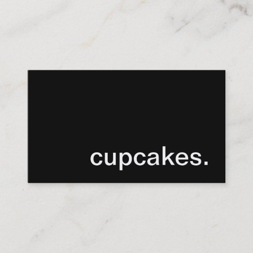Customizable Cupcakes Business Card
