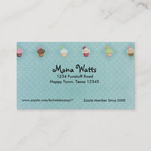 Cupcakes business card