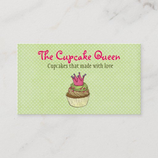 Customizable Cupcakes Business Card