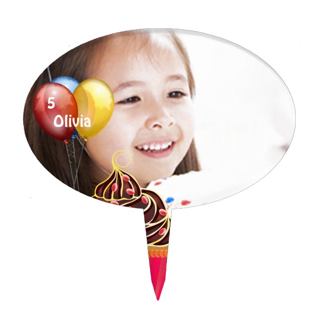 Cupcakes Cake Topper (Front)