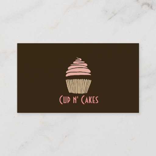 Customizable Cupcakes, Cakes, Food, Catering, Bakery Business Business Card