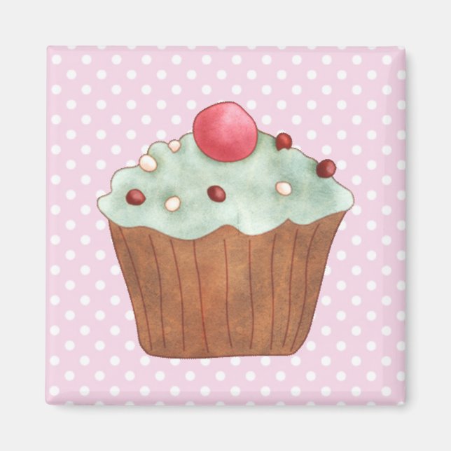 Cupcakes Cakes Pastry Magnet (Front)