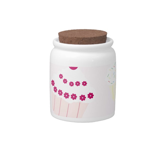 Cupcakes Candy Jar (Front)