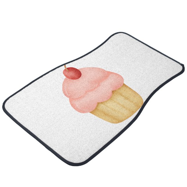 Cupcakes Car Floor Mat (Angled)