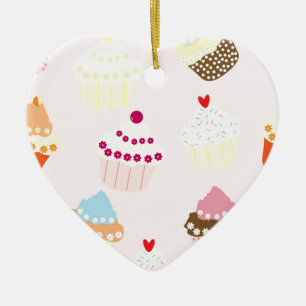 Cupcakes Ceramic Ornament