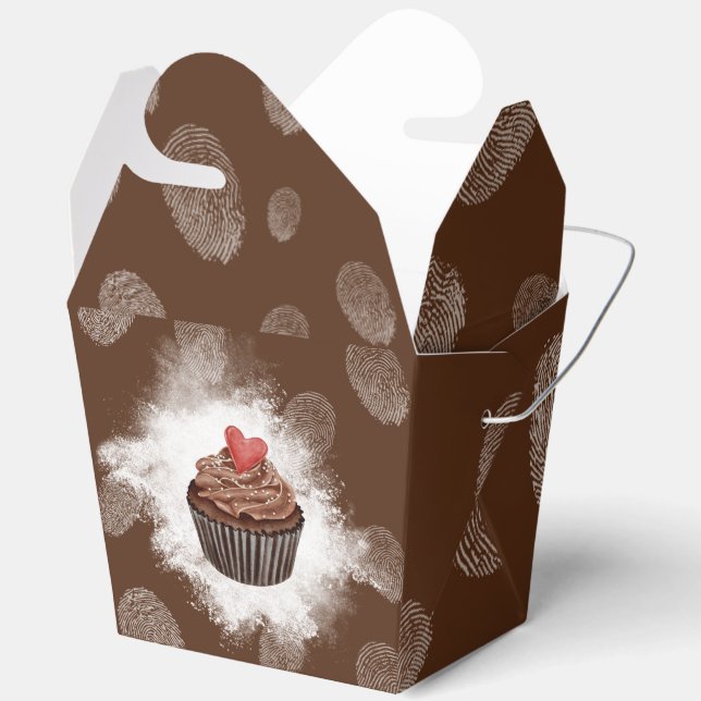 Cupcakes & Cheer: Pastry  Favor Boxes (Open)