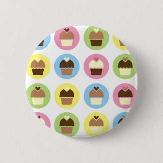 Cupcakes Circles Pin Badge