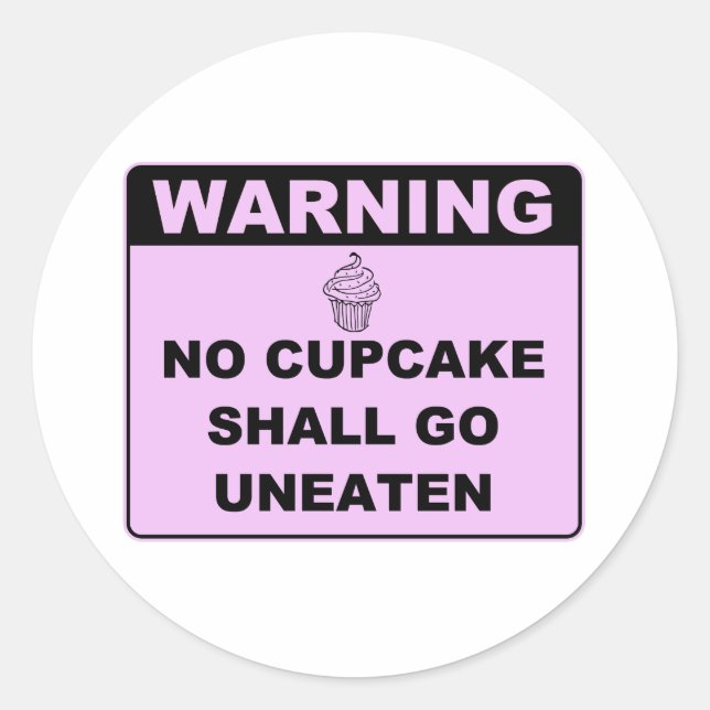 Cupcakes! Classic Round Sticker (Front)