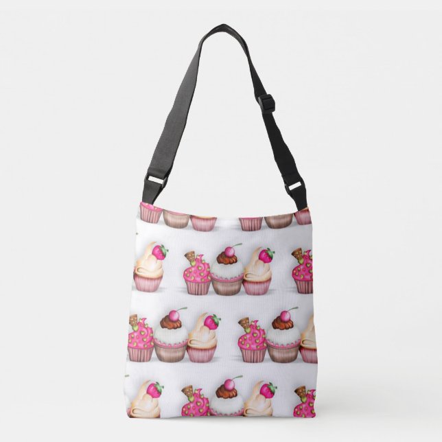 Cupcakes Crossbody Bag (Front)