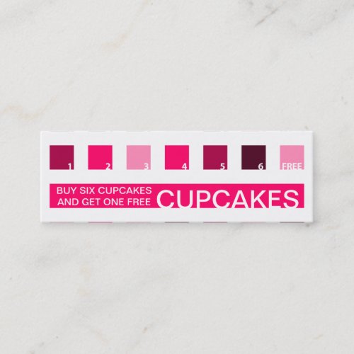CUPCAKES customer appreciation (mod squares) Business Cards