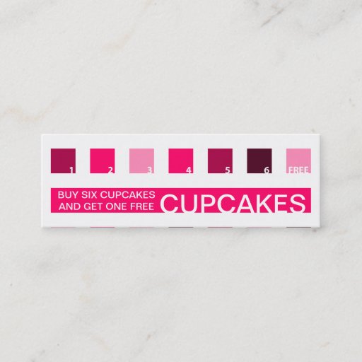 Customizable CUPCAKES customer appreciation (mod squares) Business Cards