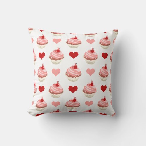 cupcakes cuties throw pillow