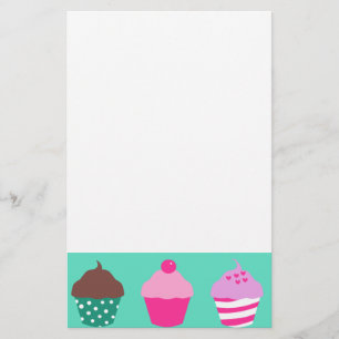 Cupcakes design stationery