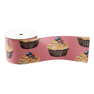 Cupcakes Dessert Heaven Grosgrain Ribbon