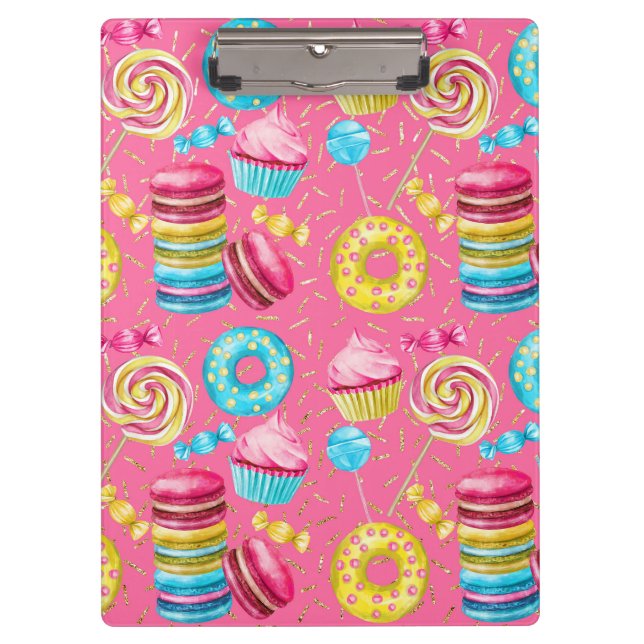 Cupcakes, Donuts, and Candy Clipboard (Front)